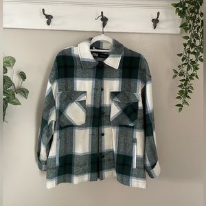 Zara plaid wool flannel
